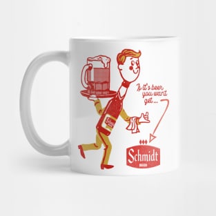 Schmidt Beer Man Retro Defunct Breweriana Mug